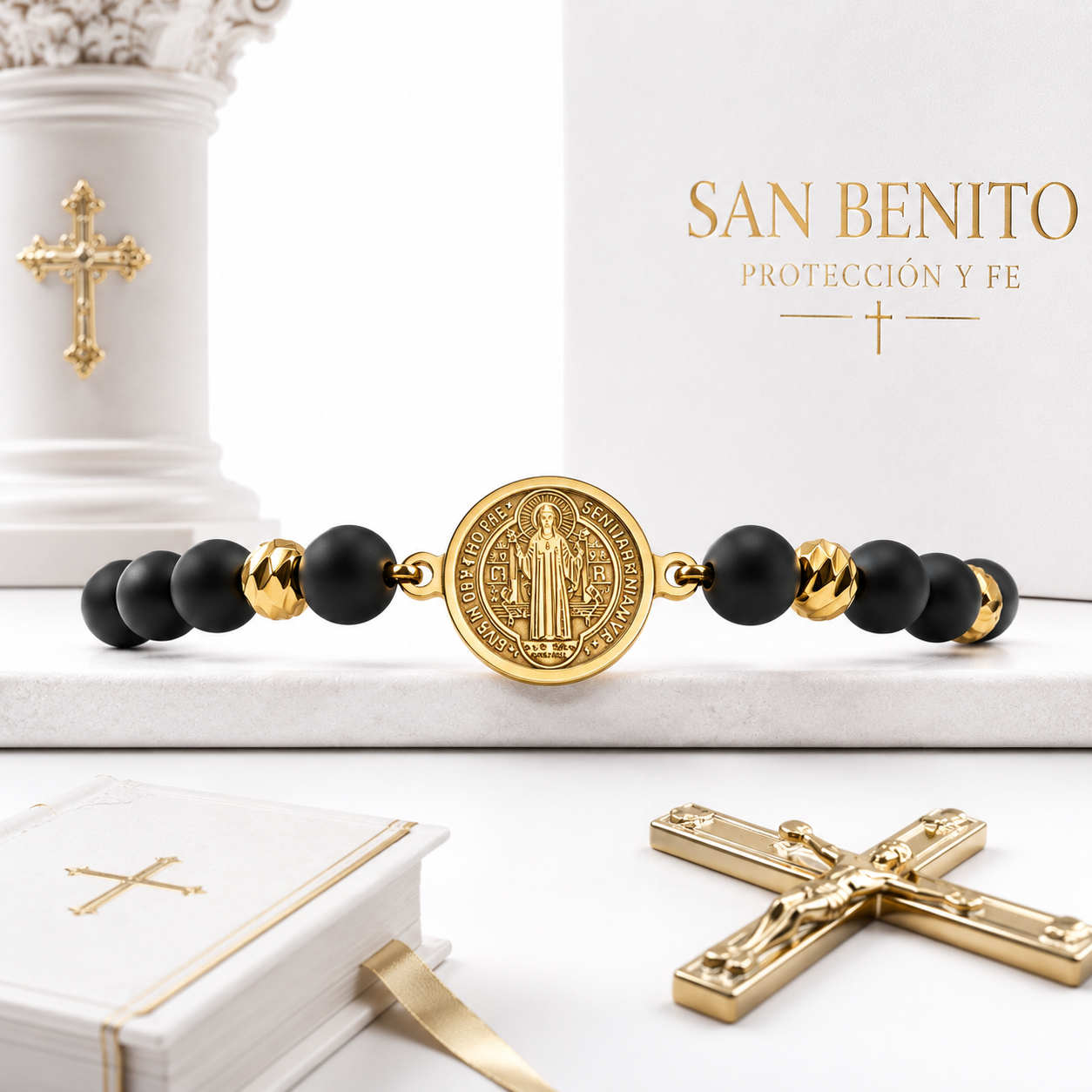 Pulsera San Benito detalle